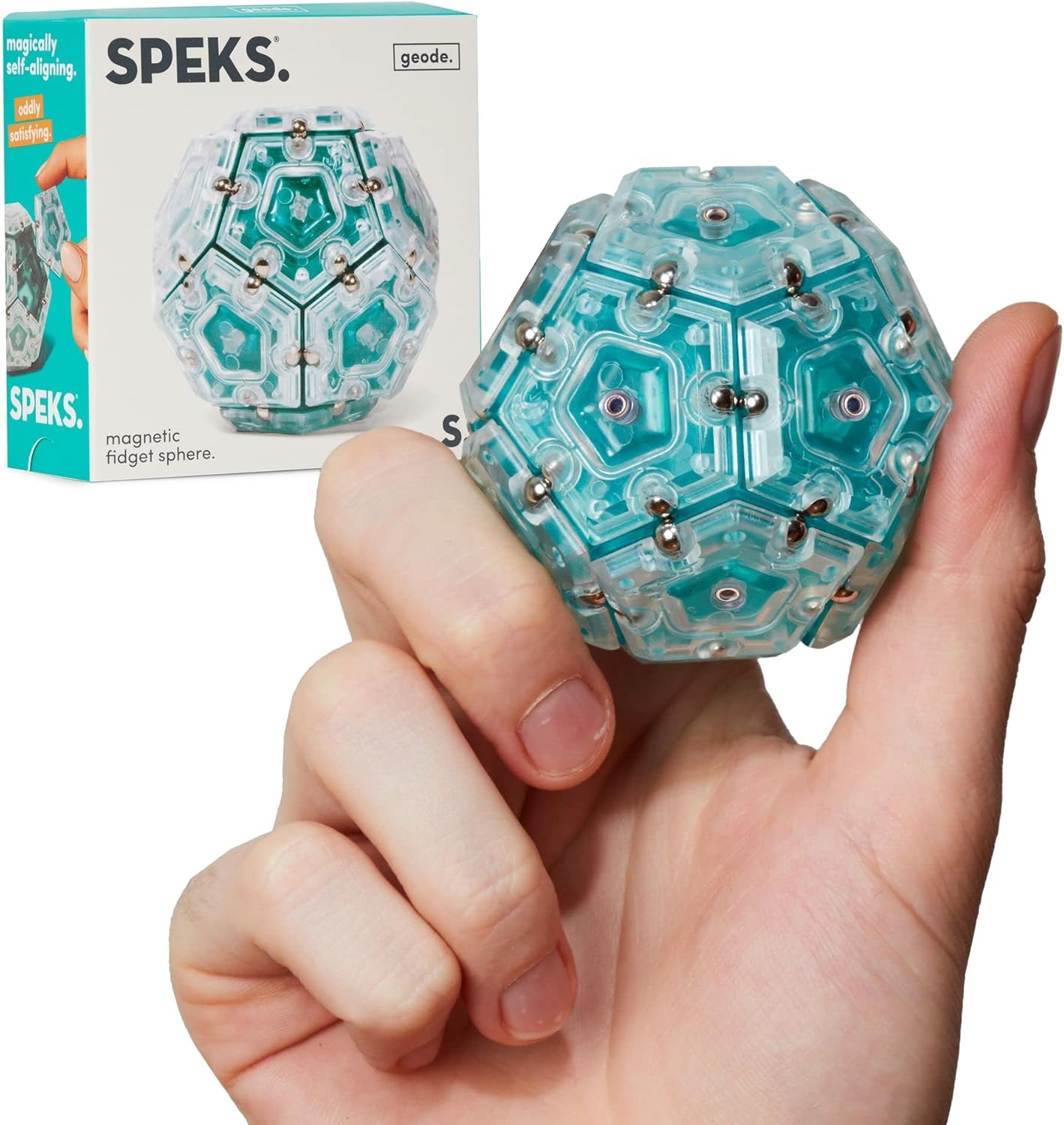 Speks Geode Magnetic Fidget Toy (Aqua)